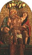 CRIVELLI, Carlo Lamentation over the Dead Christ fdg oil on canvas